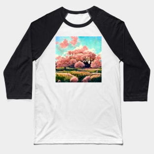 Pink Clouds Baseball T-Shirt